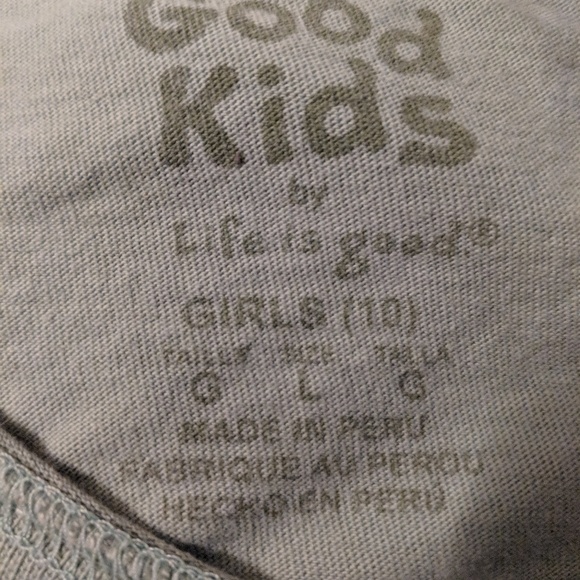 Kids Life is Good Size 10 Long Sle Christmas Shirt - Picture 2 of 2